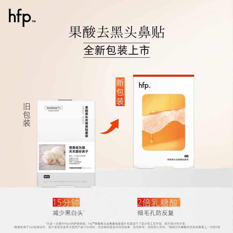 HomeFacialPro HFP 果酸黑头改善鼻贴套装 10片/盒(新)高清大图