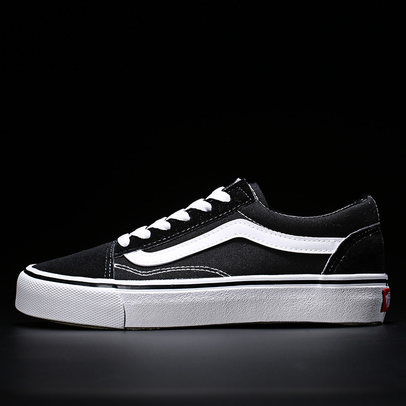 ins超火帆布鞋女黑色女鞋厚底韩版ulzzang情侣百搭潮鞋原宿风板鞋黑色