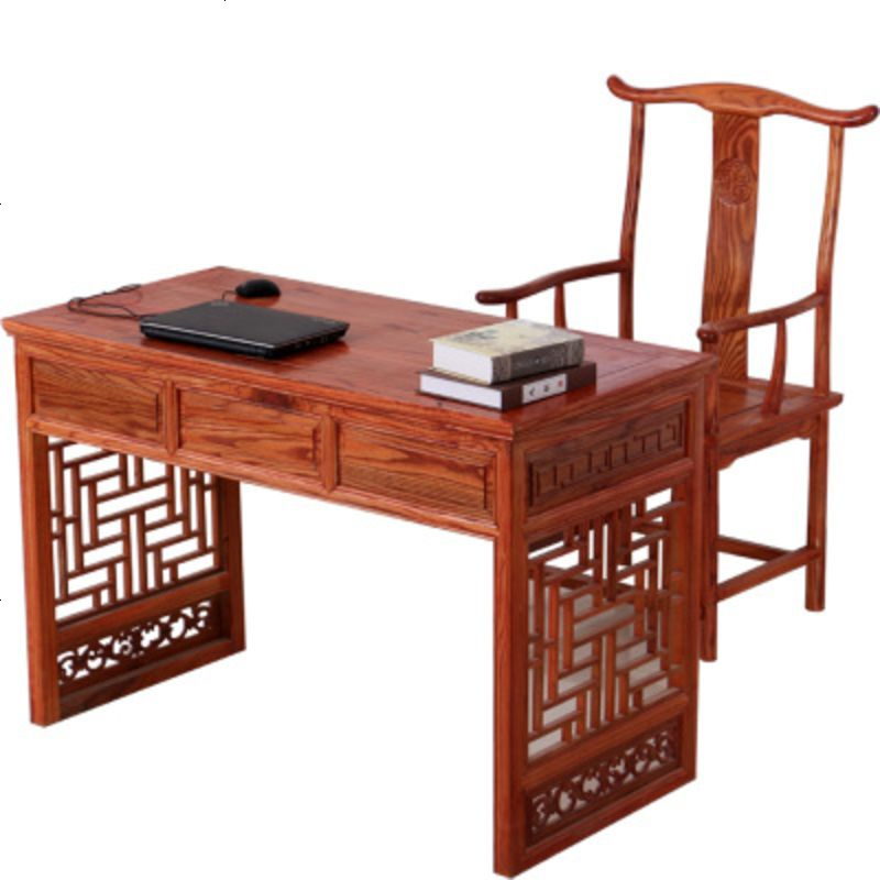中式现代简约办公桌仿古实木书桌写字台书画书法桌中医馆诊桌特惠 1/1.2米小诊桌（材质加厚）_否