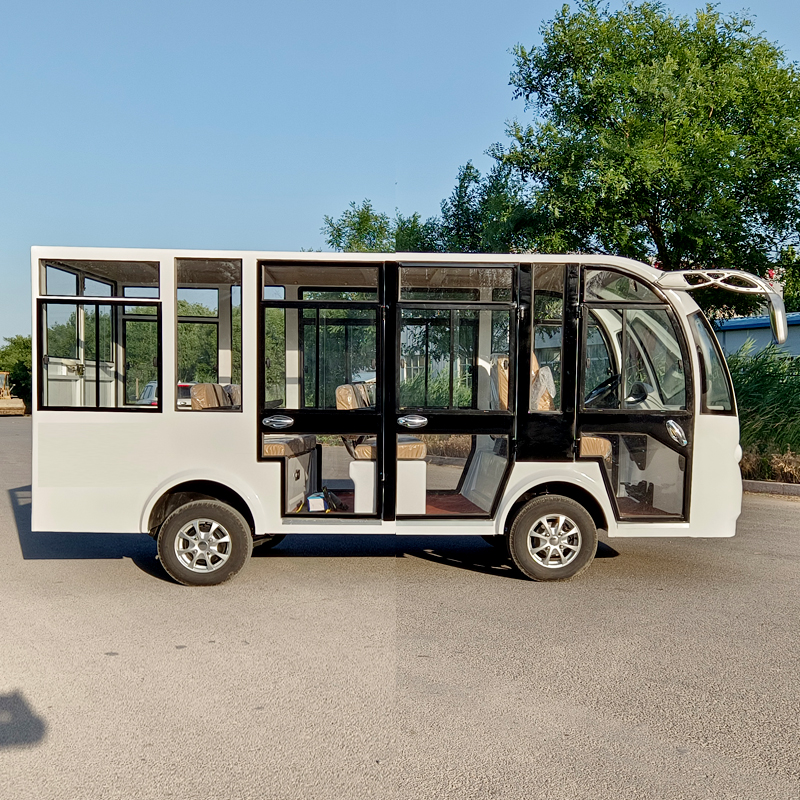 德武jun恒8-11座电动观光车四轮巡逻车治安纠察车看房车景区旅游摆渡车高清大图
