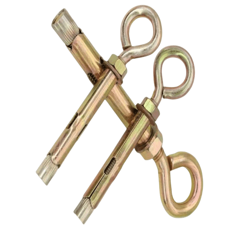 JIBIN/继彬 厂标 羊眼圈膨胀螺栓 碳钢 4.8级 镀彩锌 M8×200 个图片