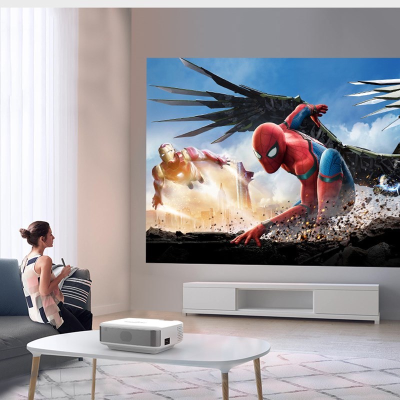 手机投影仪家用便携式墙上看电影办公一体机无线迷你微小型投影机高清