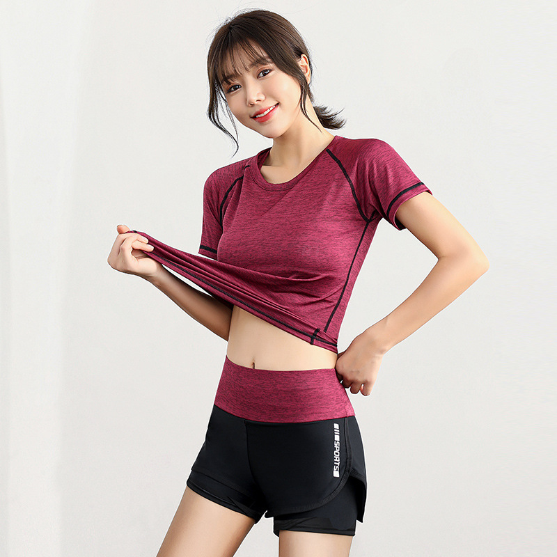 班蒂纳健身速干跑步短裤女防走光百搭松紧宽松运动服休闲裤SYJDK05