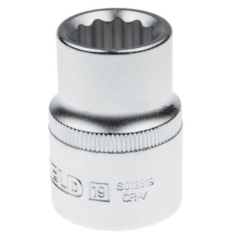 钢盾sheffield19mm系列公制12角标准套筒s01282222mm一件5件起拍
