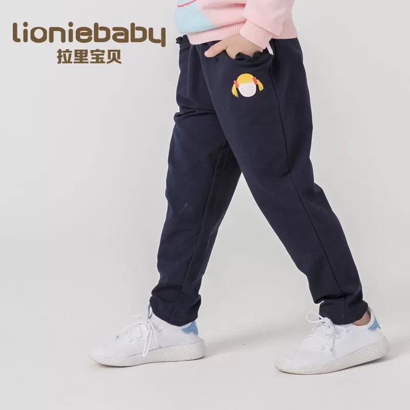 拉里宝贝Lioniebaby儿童中长款中厚男女童外穿羽绒服连帽保暖防风工装羽绒服外套(敞口)黑色