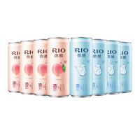 RIO锐澳微醺白桃乳酸菌口味鸡尾酒套餐 预调酒洋酒330ml*8罐