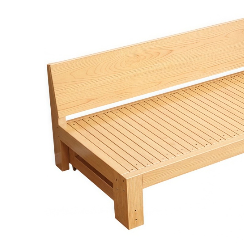 豫龙都 实木沙发床+垫 127cm 套高清大图