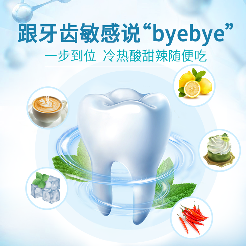 海氏海诺 牙齿脱敏凝胶100g 医用级抗敏牙膏牙周牙龈敏感护理含氟糊剂高清大图