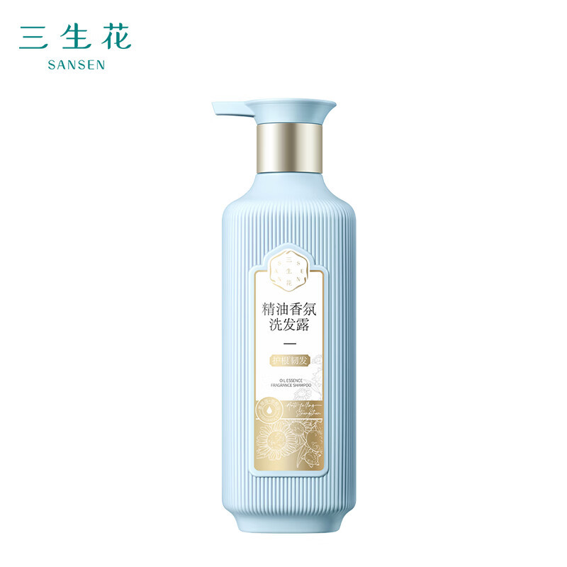 pechoin百雀羚三生花洗发水三生花精油香氛洗发露护根韧发500ml