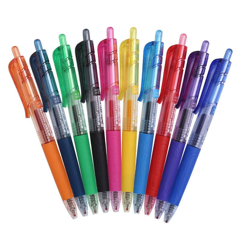 晨光(M&G) AGP89704 彩色按动中性笔0.5mm 按动彩色笔 中性笔 多色水笔 水性笔 标记笔 学生画画