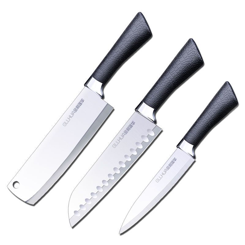 厨师刀菜板黑皮纹款家用厨房刀具不锈钢锋利小菜刀切瓜果切肉片切菜刀