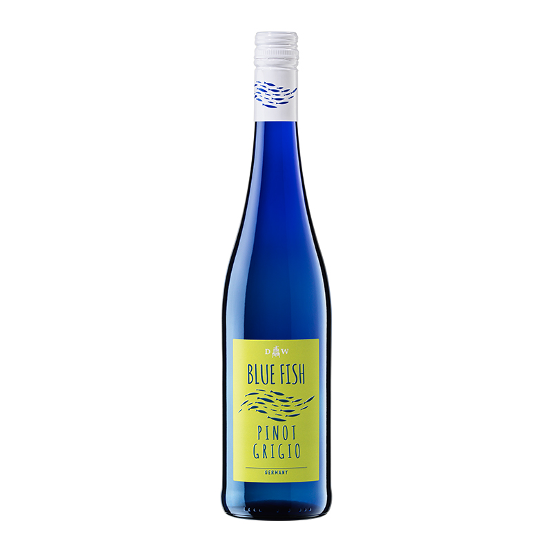 德国进口法尔兹产区蓝鱼BLUE FISH灰皮诺雷司令干白葡萄酒750ml