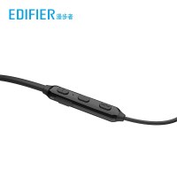 漫步者(EDIFIER)W200BTPLUS无线蓝牙耳机运动颈挂脖耳塞式入耳挂耳跑步手机重低音 黑色