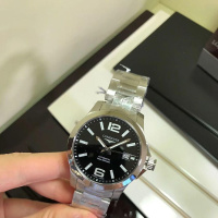 【美国直邮】LONGINES浪琴 瑞士正品康卡斯钢机械表男表L3.676.4.58.6