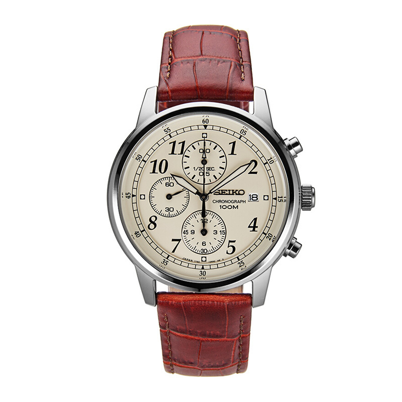 精工(SEIKO)手表 Chronograph功能计时系列智慧夜光商务休闲时尚防水男表 SNDC31J1