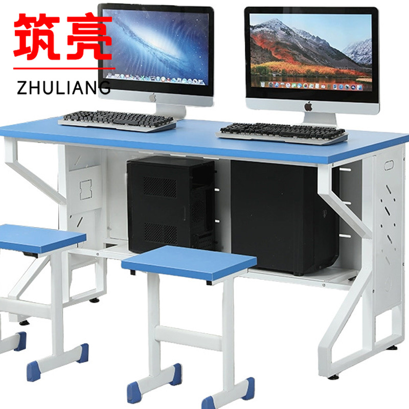 筑亮 双人办公桌 LZ120+2椅 套高清大图