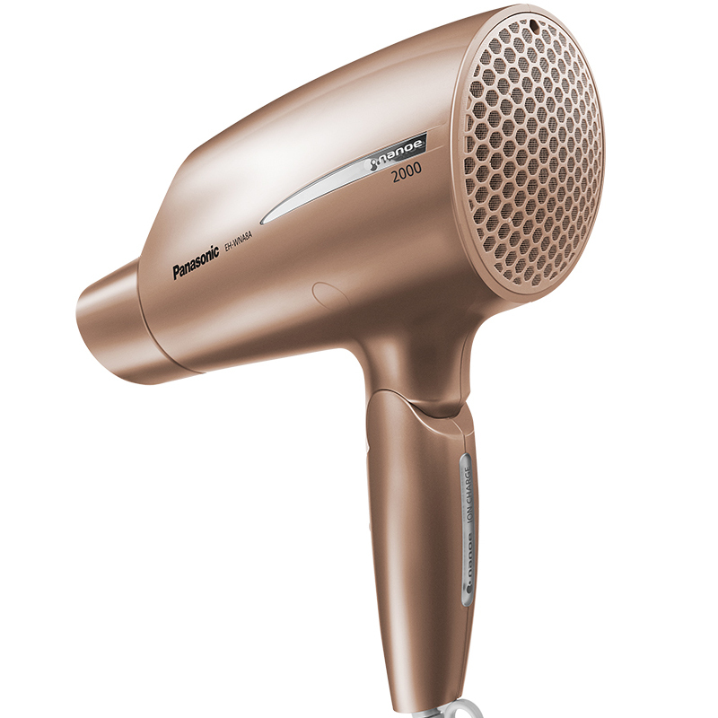松下(Panasonic)电吹风机家用纳米水离子纳诺怡大功率冷热风交替恒温护发折叠便携吹风机风筒 2000W