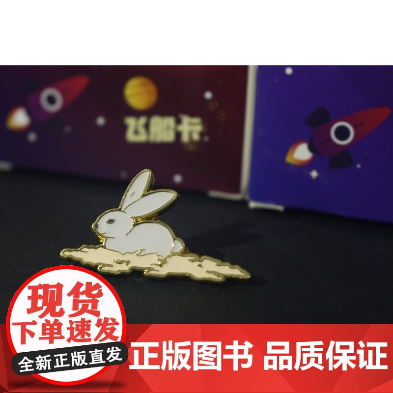 太空冒险系列玉兔徽章 航天纪念礼物乖萌兔子可爱礼物高清大图