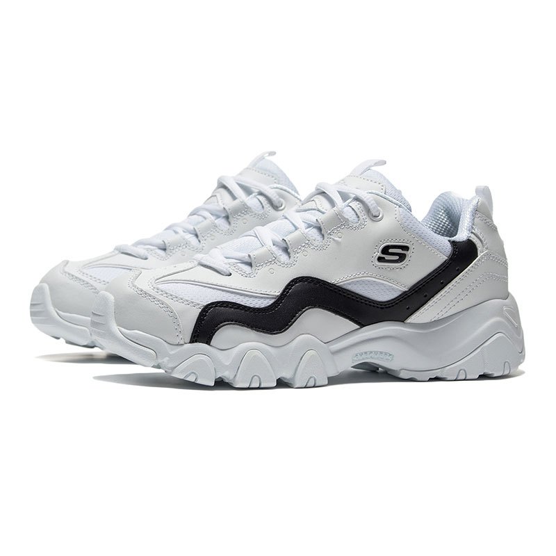 斯凯奇 Skechers D’LITES系列 熊猫鞋 女子休闲鞋 88888001-WBK