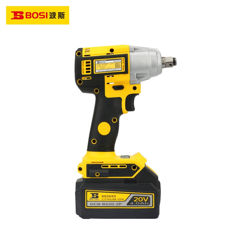 波斯(BOSI)无刷锂电扳手(20v/4.0Ah(双电)BS660180)台高清大图