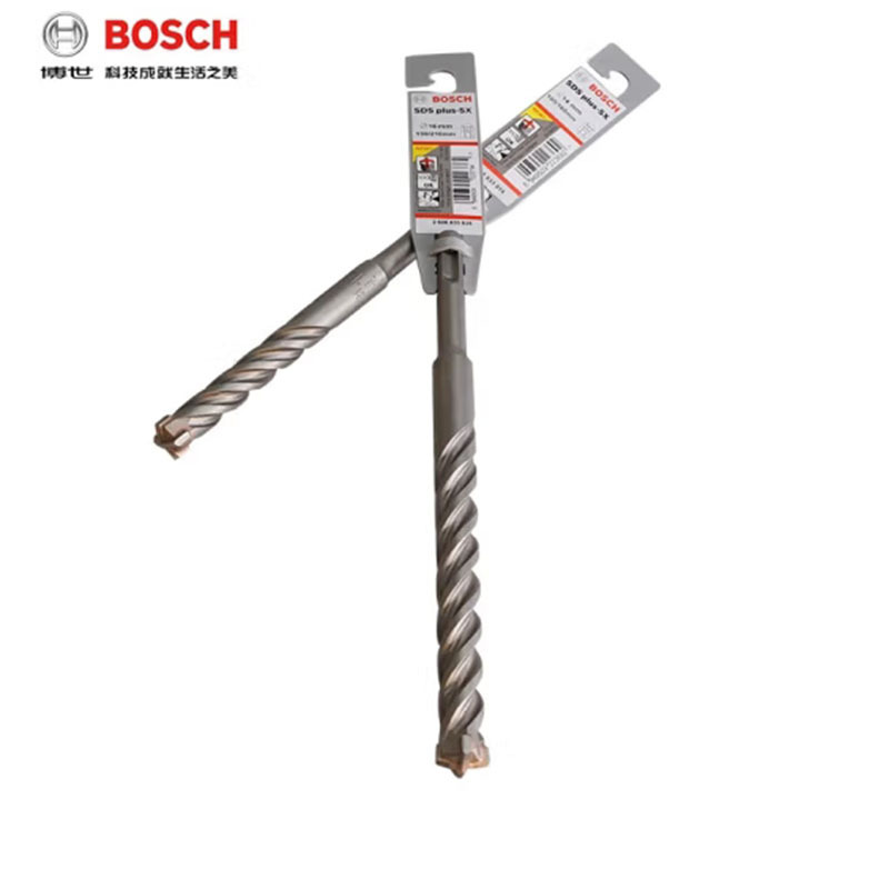 博世(Bosch)四坑5系四刃电锤钻头两坑两槽圆柄冲击钻头可钻钢筋墙混 四坑5系钻头 8X50X110
