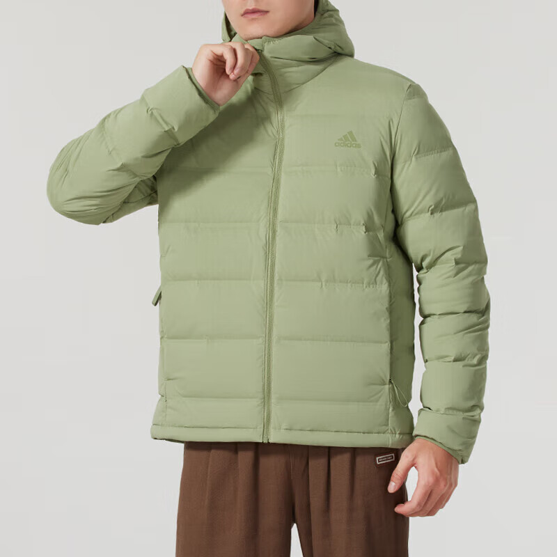 阿迪达斯 (adidas)羽绒服外套男装新款运动户外保暖休闲连帽羽绒夹克IZ4705 ZP高清大图