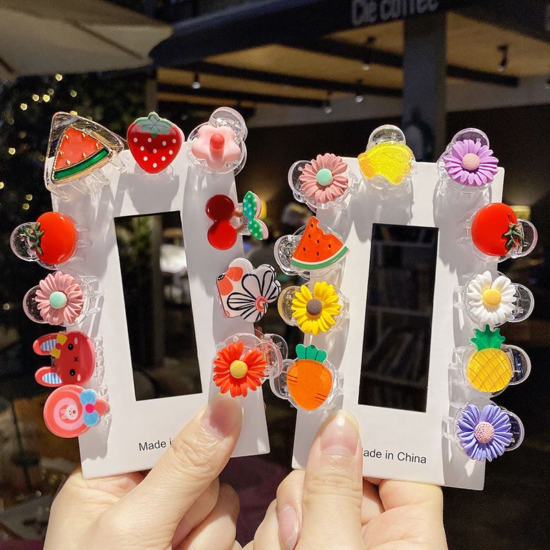 头顶小发夹抓夹发饰小号发抓洗澡可爱头发夹子醋酸刘海夹发卡卡子可爱