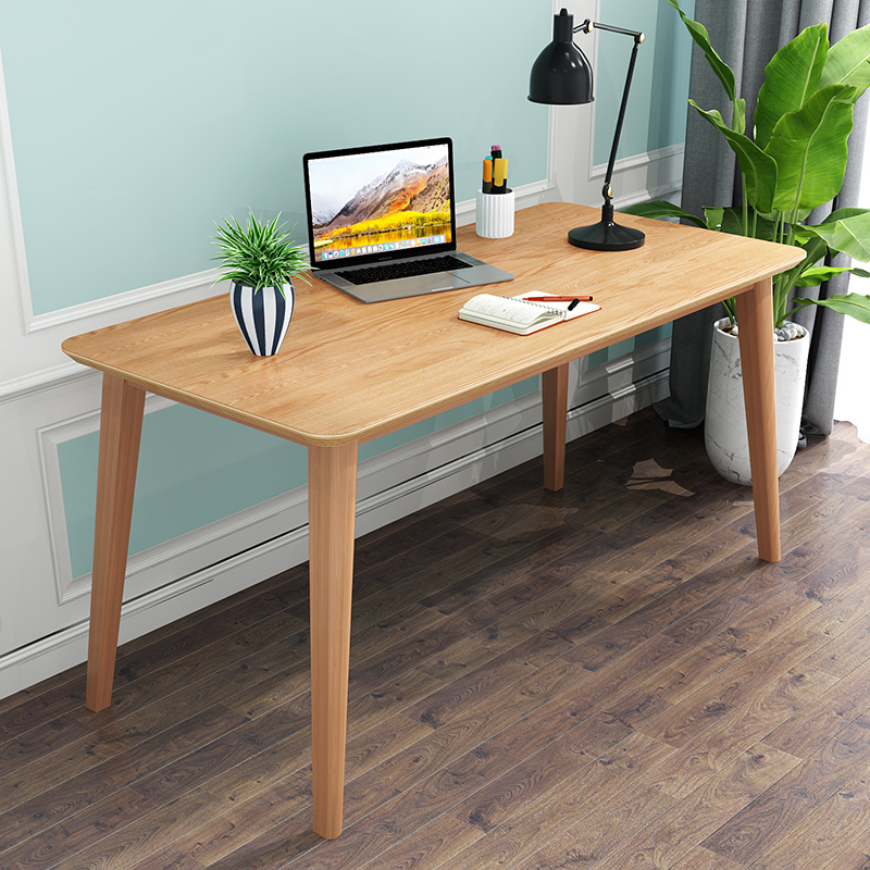 欧若凡家用简约写字实木书桌租房小桌子写字台卧室台式电脑桌