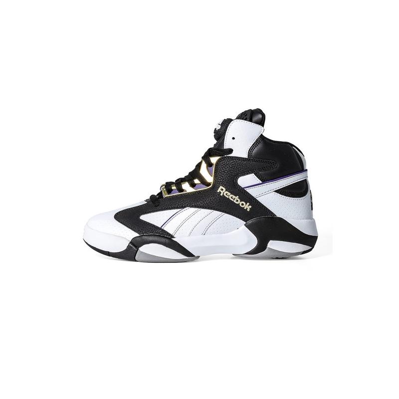 锐步(REEBOK)白皮革圆头系带复古篮球休闲鞋cm增高男鞋