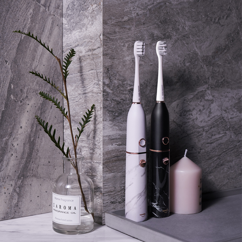 usmile笑容加电动牙刷 情侣款 成人款声波级电动牙刷 U2S 大理石白色