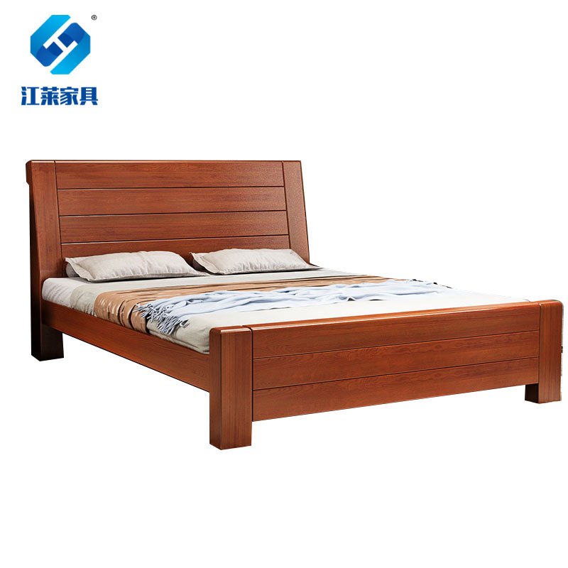 江莱新中式实木床1000*2000*420mm/JL-C10/张