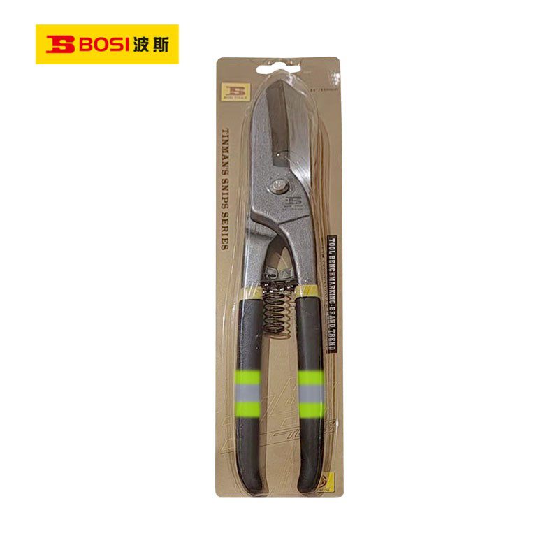 波斯(BOSI) 荧光系列德式铁皮剪 14寸/350mm 把高清大图