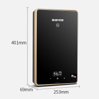 格林姆斯(GLEMOS) 即热式电热水器 7500W 淋浴洗澡家用 3秒即热 变频恒温 水电分离 WZL9-75 黑色