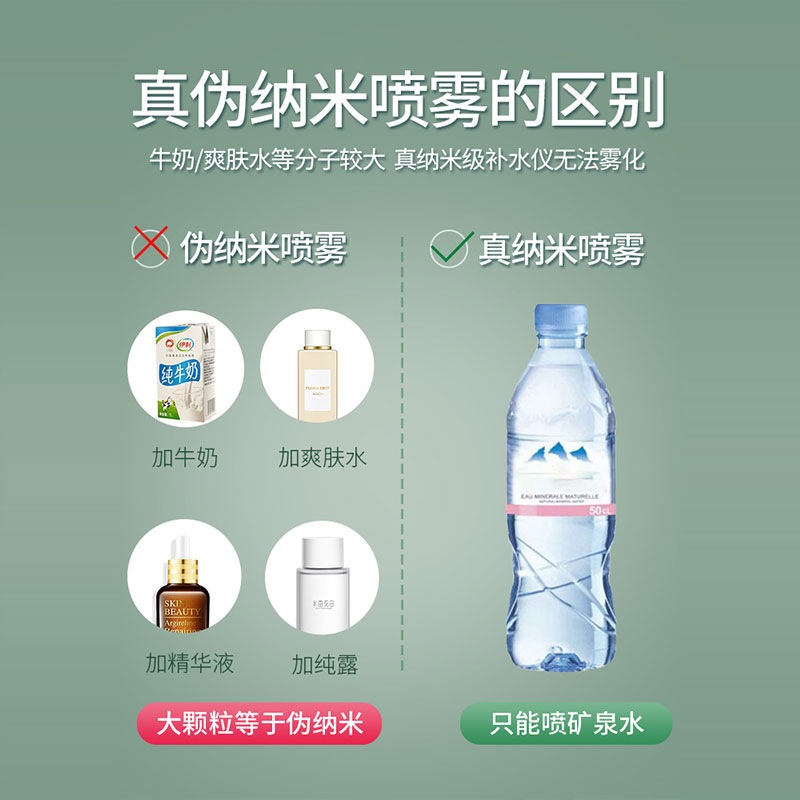 美克斯(MKS)纳米补水仪 NV8088白色蒸脸器便携喷雾雾化保湿补水 脸部加湿电子美容仪手机充电内置电池充电式 紫色高清大图