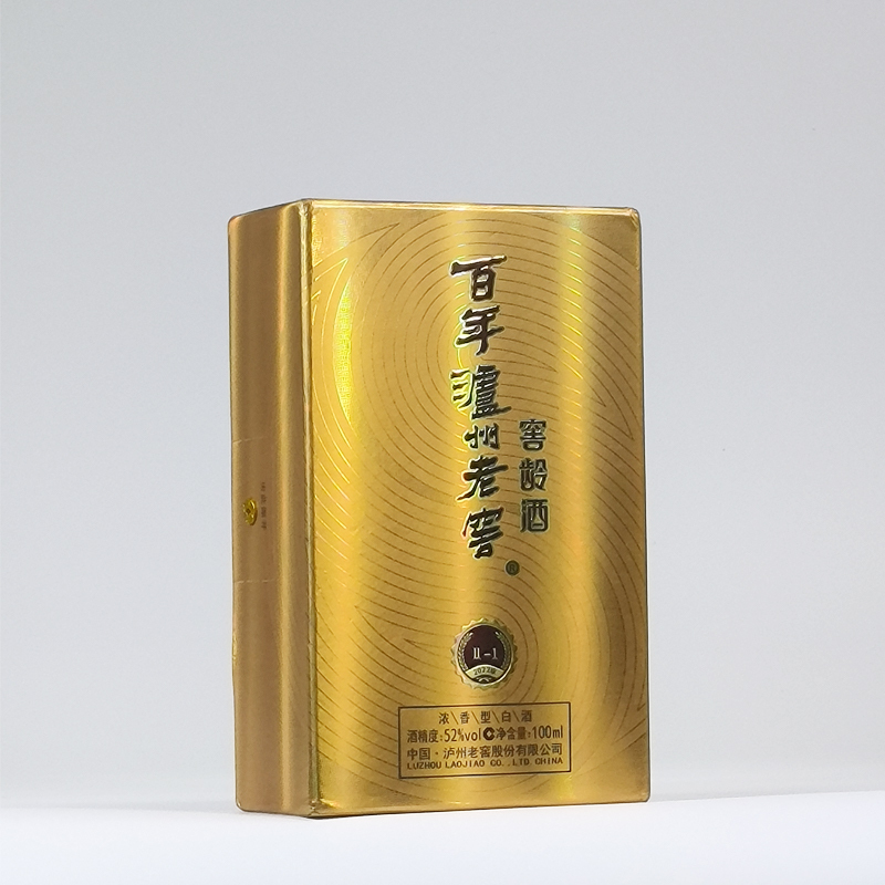 百年泸州老窖 窖龄酒60年 52度 浓香型 100ml 小酒版带酒杯 收藏送礼