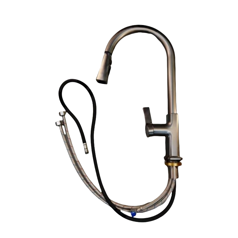 南方卫通 抽拉菜盆冷热龙头 枪灰104A长四方 / 个高清大图