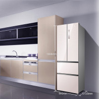 【二手99新】Haier/海尔BCD-335WDECU1 335L升法式多门 风冷无霜 彩晶变频 家用四开门电冰箱