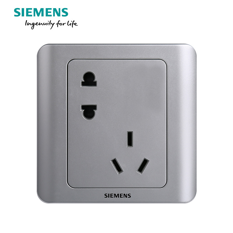 西门子(SIEMENS)开关插座 远景系列三色斜五孔错位五孔电源插座