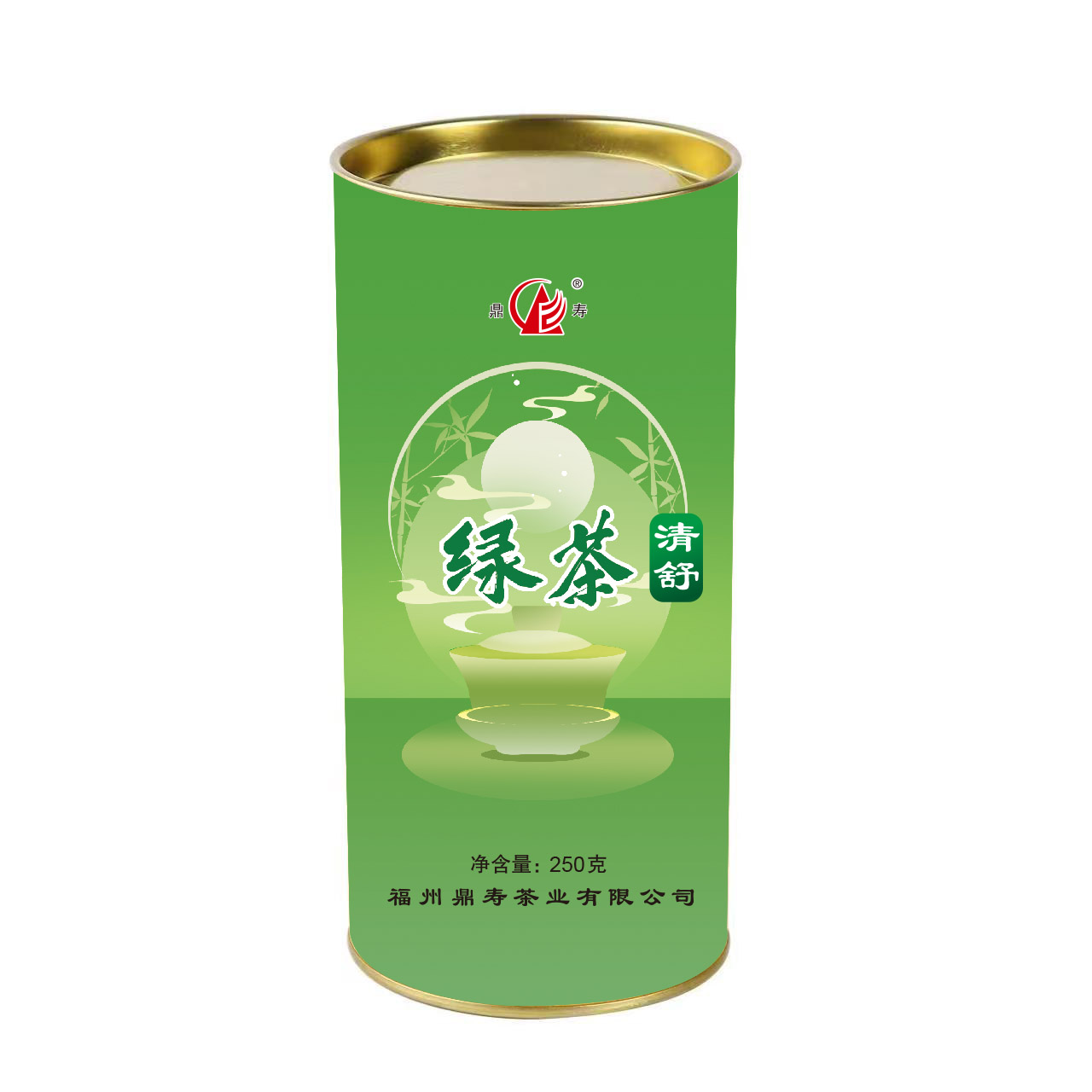 鼎寿清舒绿茶250克/罐高清大图