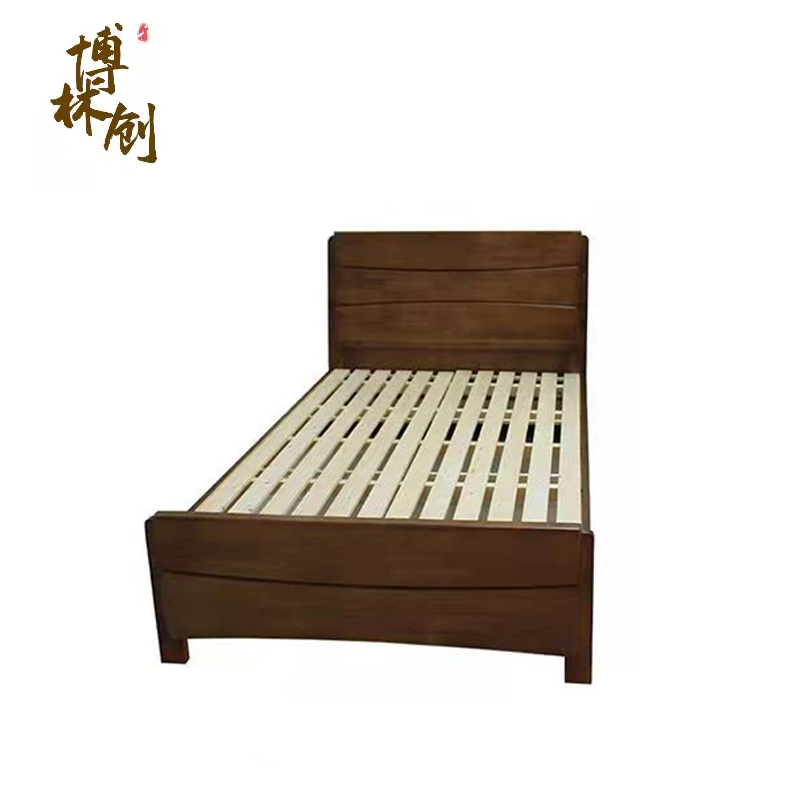 博林创 实木床 306#1.8米床 张高清大图