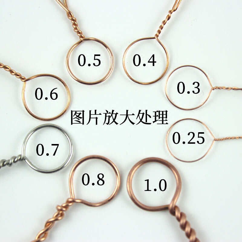 铜丝首饰线铜线铜丝线做蝴蝶结引线定型线diy手工材料