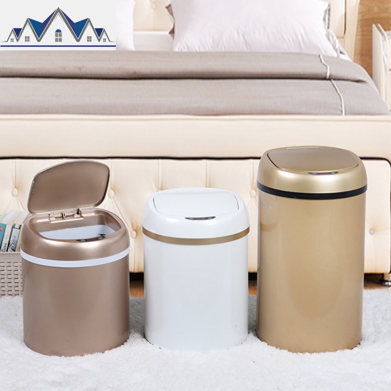 智能感应式垃圾桶创意大号办公室桶家用桶客厨卫 三维工匠高清大图