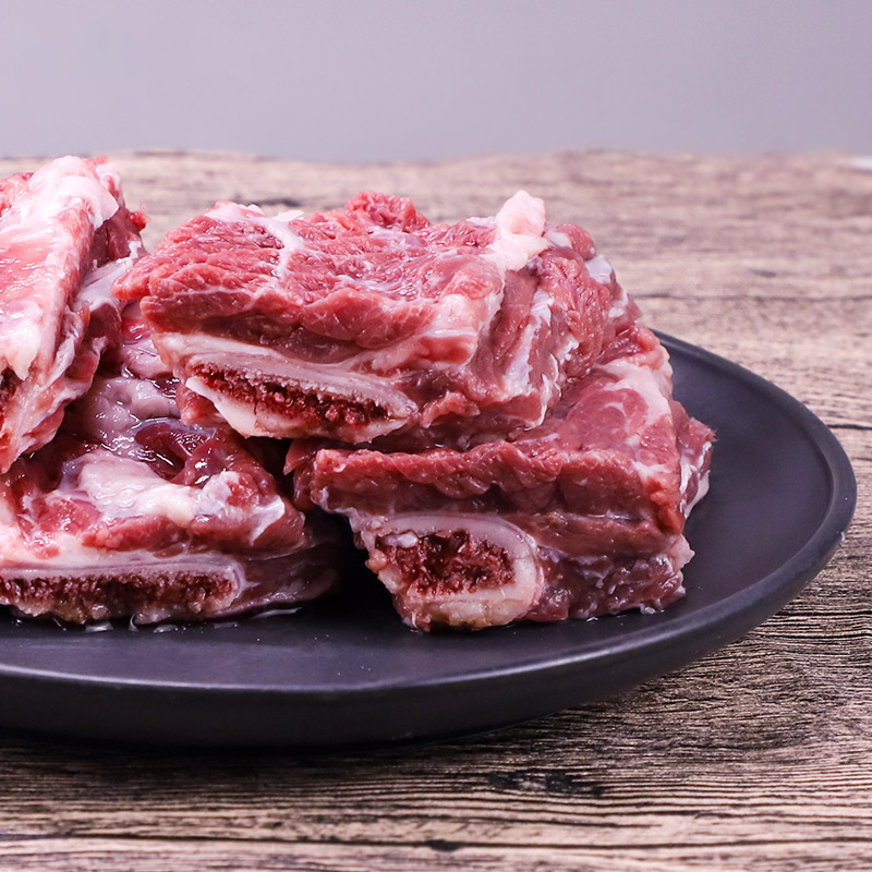 科尔沁 牛排骨500g/袋 牛骨仔 内蒙古牛肉 煎炒炖煮 煲汤精选