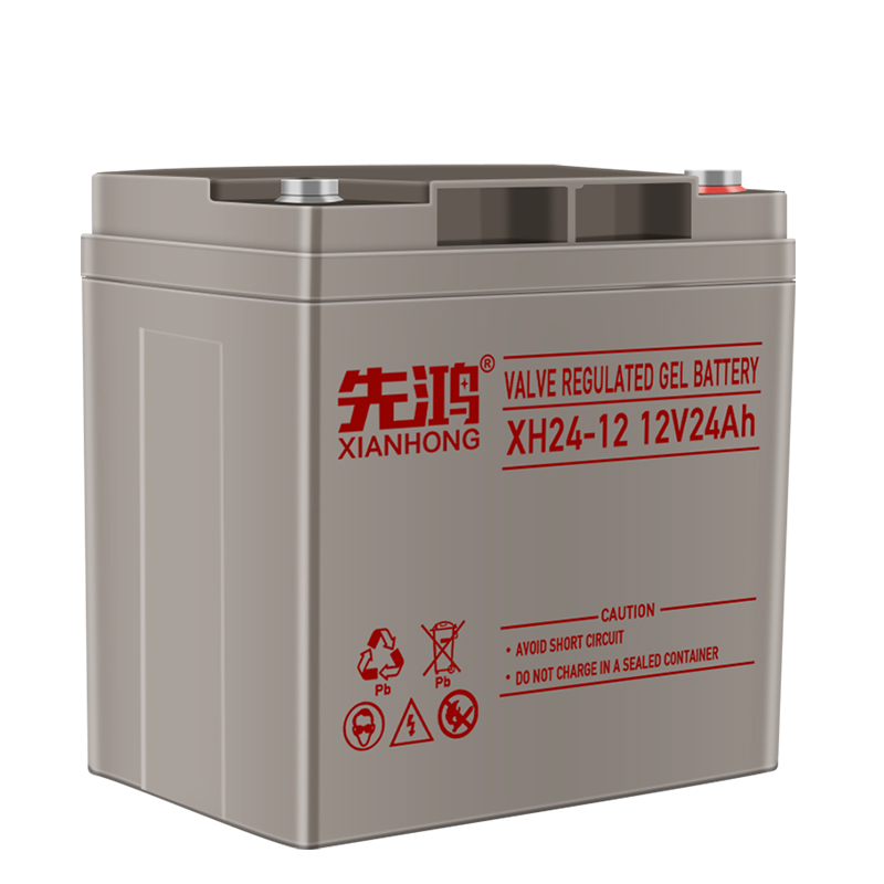 先鸿12V24AH免维护铅酸蓄电池UPS不间断电源直流屏通信机房电瓶高清大图