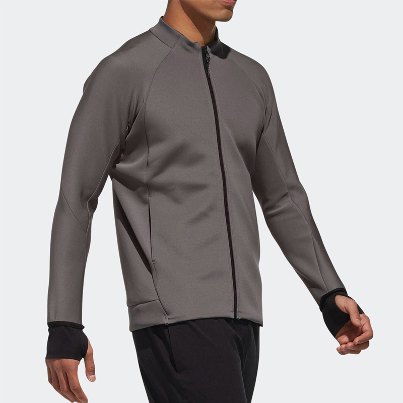 阿迪达斯(adidas)男士修身型训练针织运动夹克DH2637
