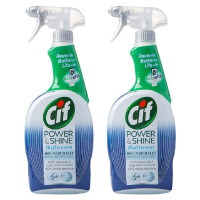 英国进口Cif晶杰浴室亮泽清洁剂700ml*2