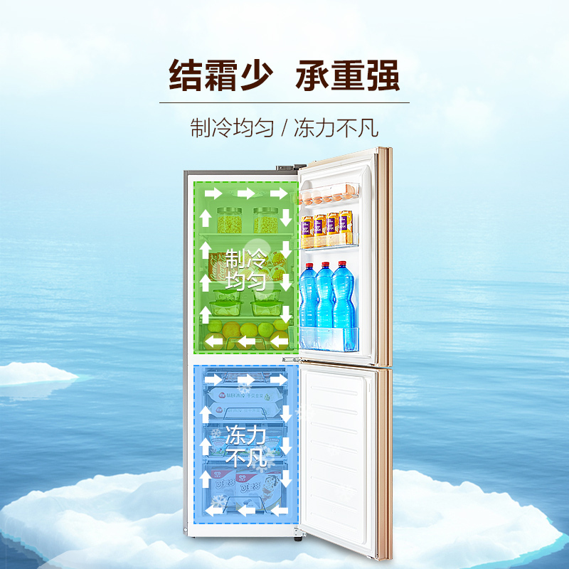 美的(Midea) 双门冰箱 BCD-190CM(E)
