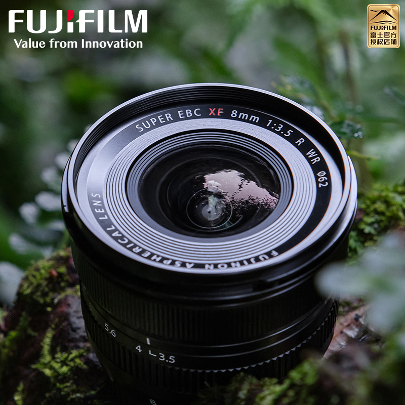 新品 富士(FUJIFILM)XF8mmF3.5 R WR 定焦镜头 便携 方便 XF8 官方标配高清大图