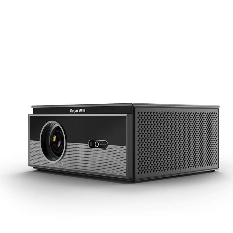 长城F6800投影仪1080P高分辨率LCD家用投影仪自动梯形校正自动入幕自动避障手机电脑可投屏