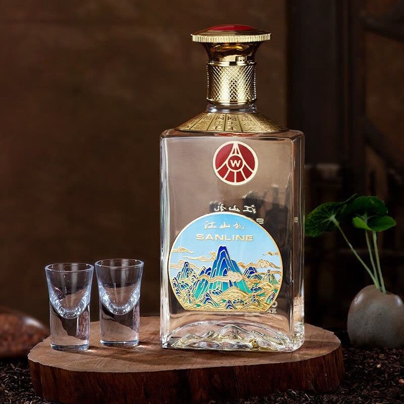 五粮液 白酒　SANLINE 紅山礼　500ml×2本 五粮液江山礼白礼盒-五粮液江山礼白礼盒促销价格、五粮液江山礼